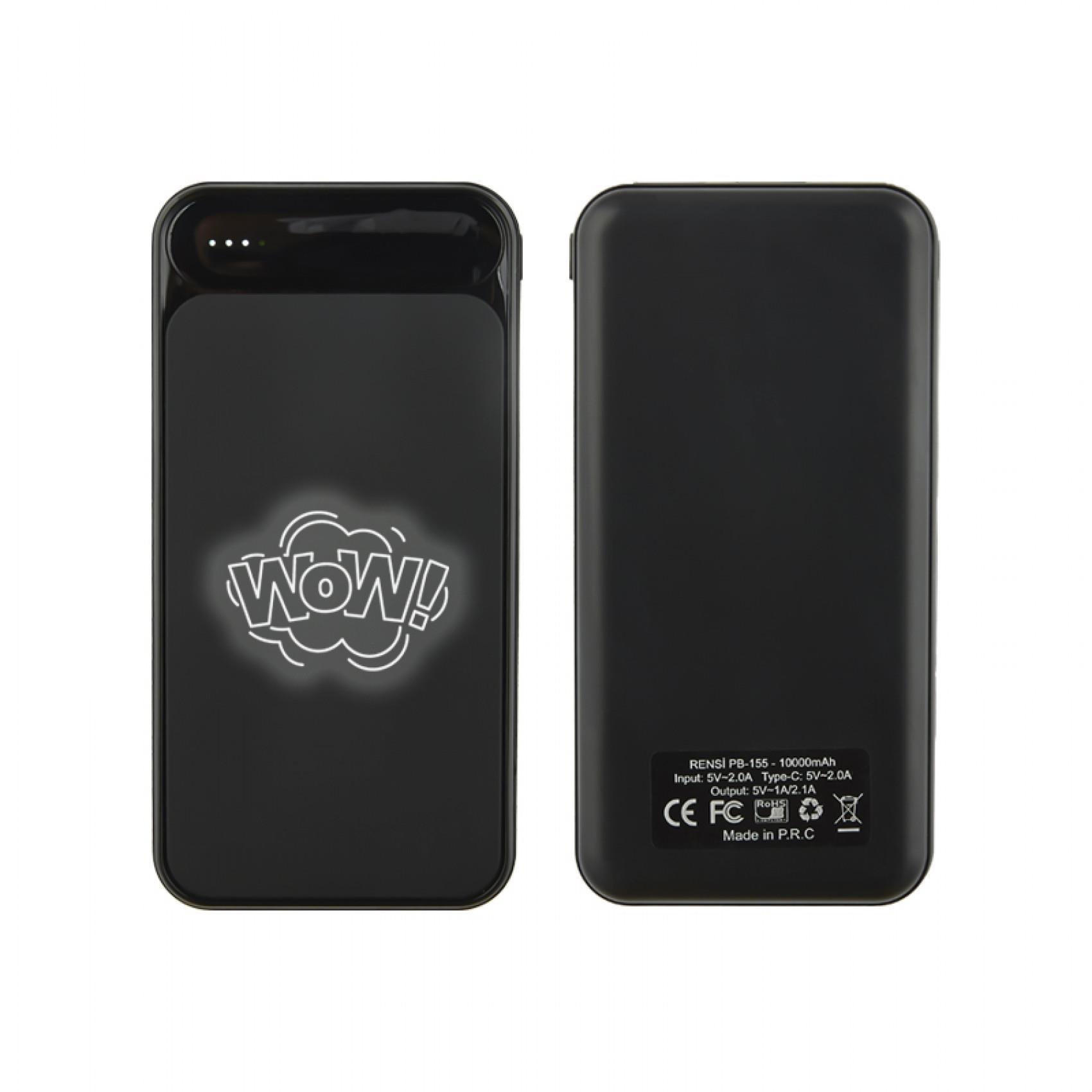 Siyah Ledli 10.000 mAh Powerbank