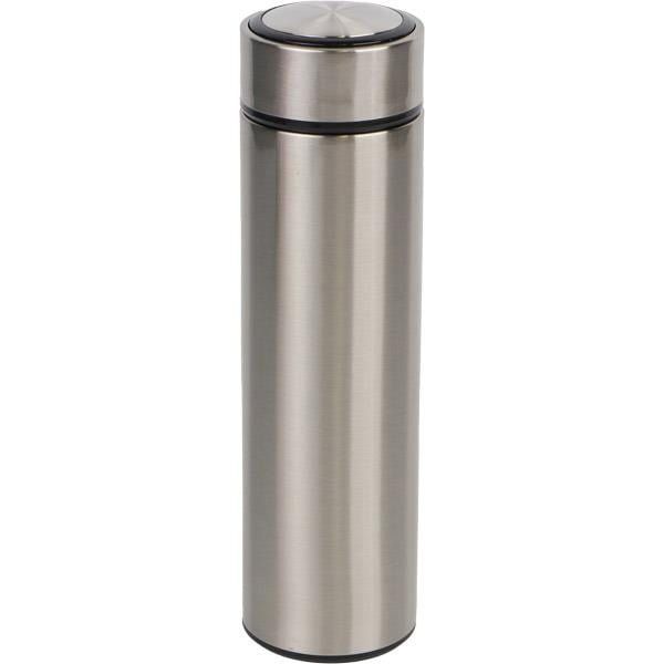 Süzgeçli Gri Çelik Termos 500 ml
