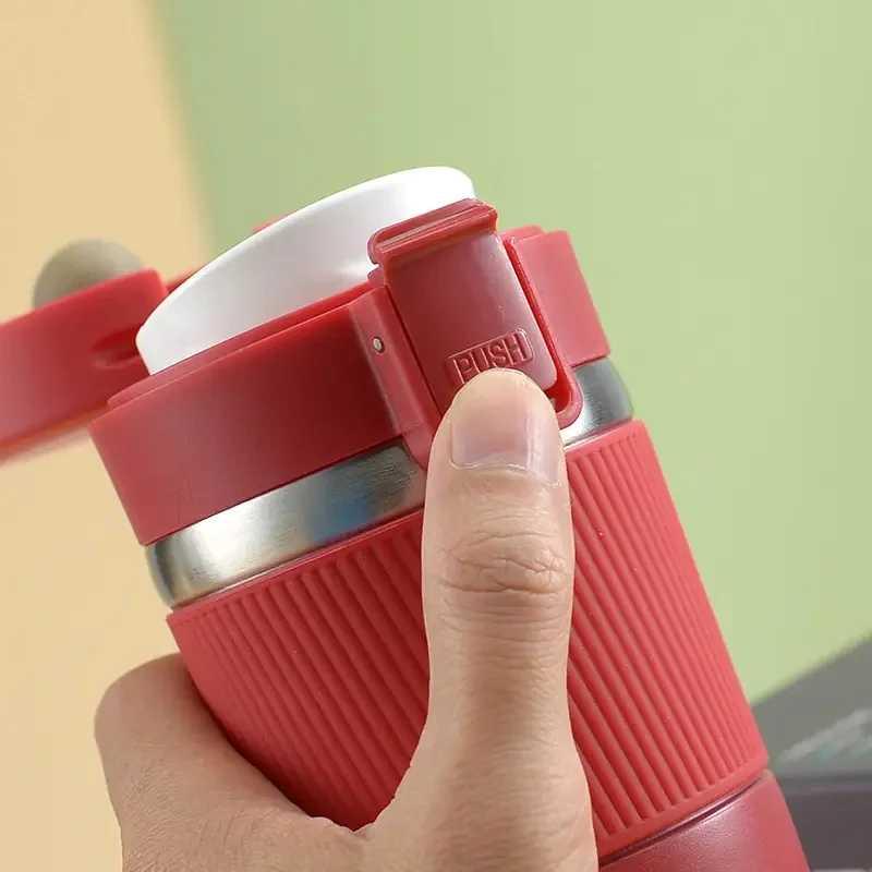 Süzgeçli Kırmızı Çelik Termos 400 ml