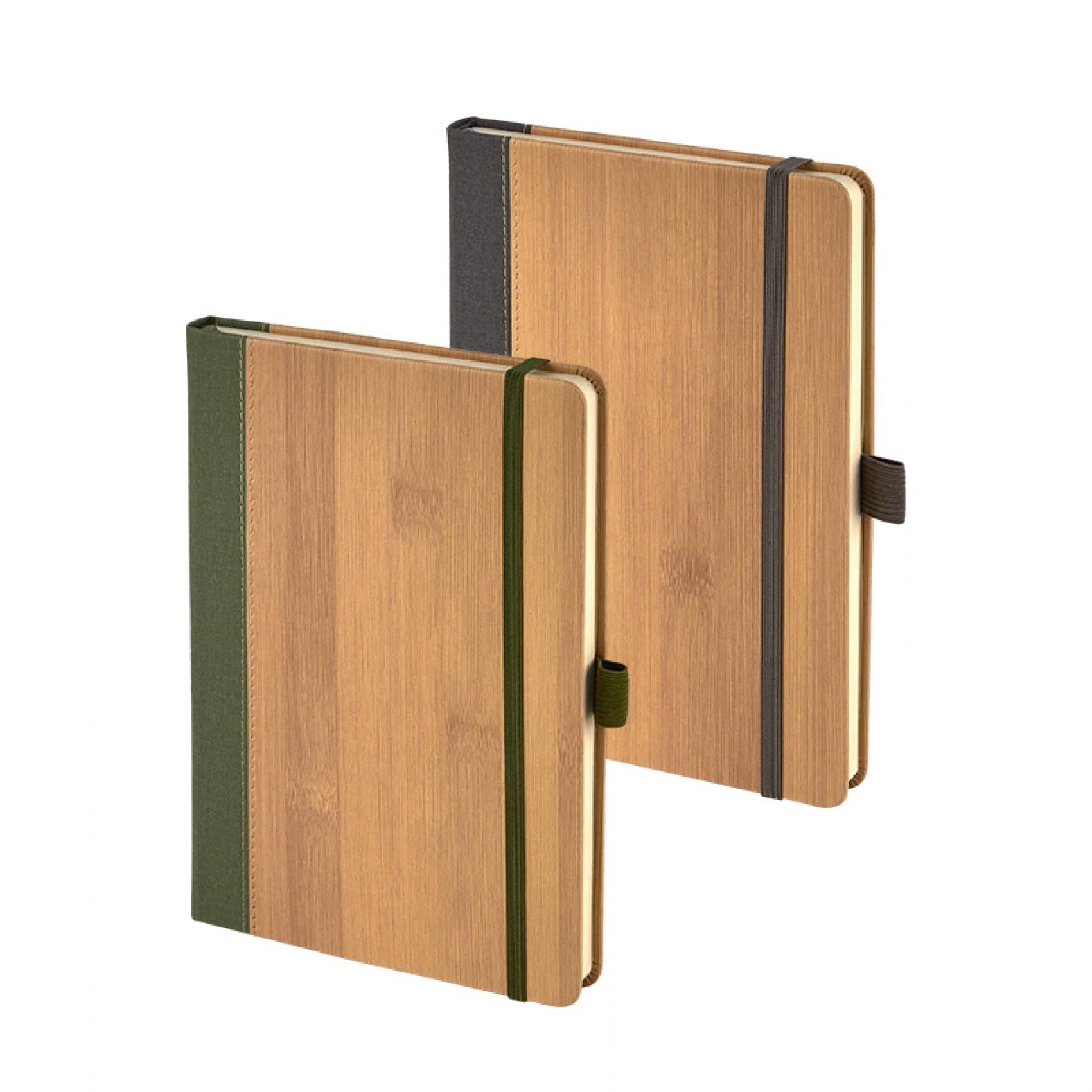 Termo Deri Bambu Görünümlü Defter
