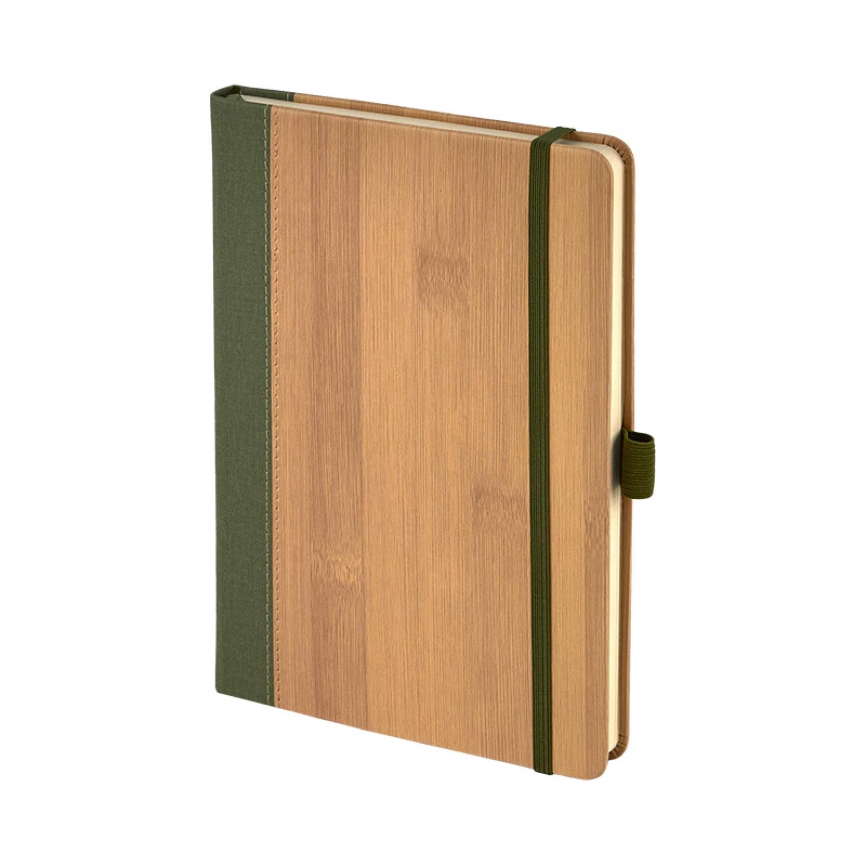 Termo Deri Bambu Görünümlü Defter