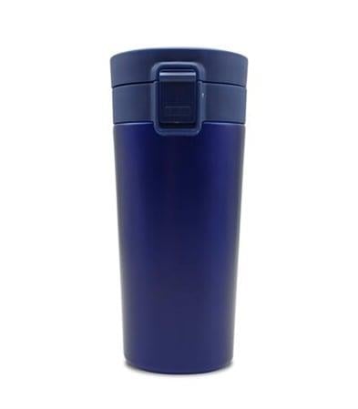 Tuş Mekanizmalı Lacivert Çelik Termos 350 ml