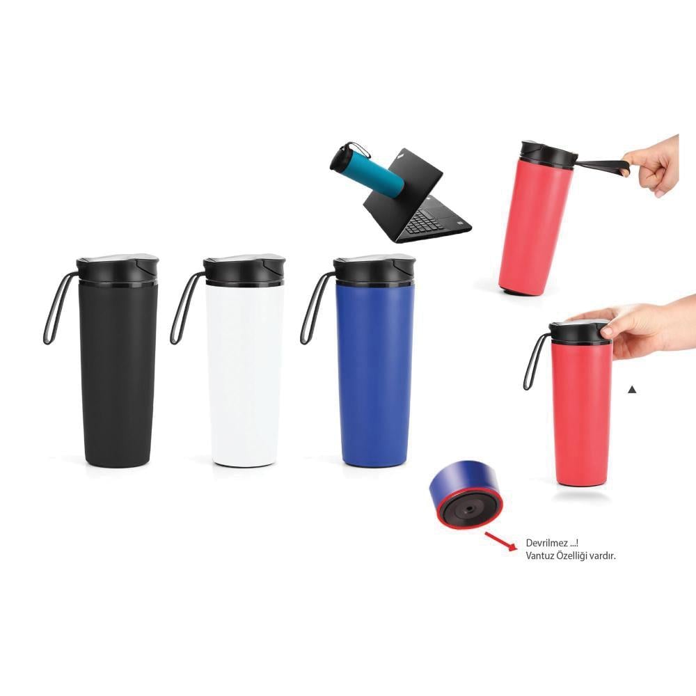 Vantuz Özellikli Çelik Termos 500 ml