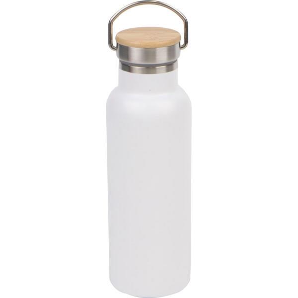 Vintage Beyaz Çelik Termos 600 ml