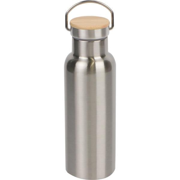 Vintage Gümüş Çelik Termos 600 ml