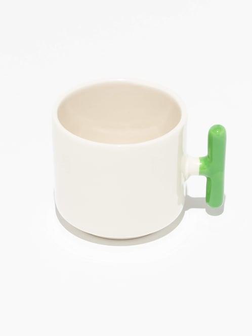 Yeşil Kuplu Seramik Latte Fincanı