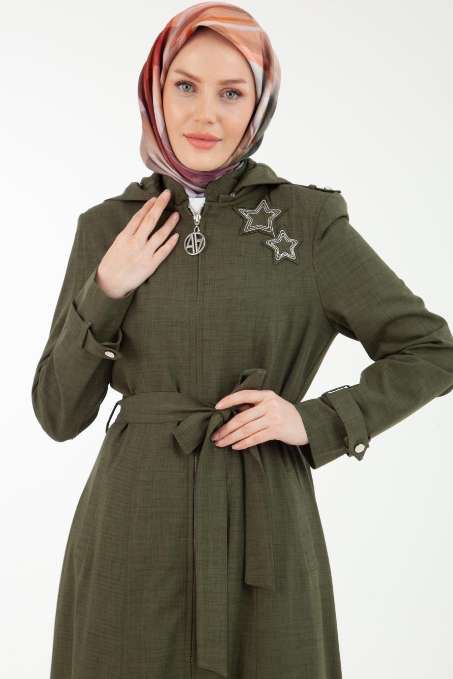 22YT820 Armine Trend Pardesü-Haki