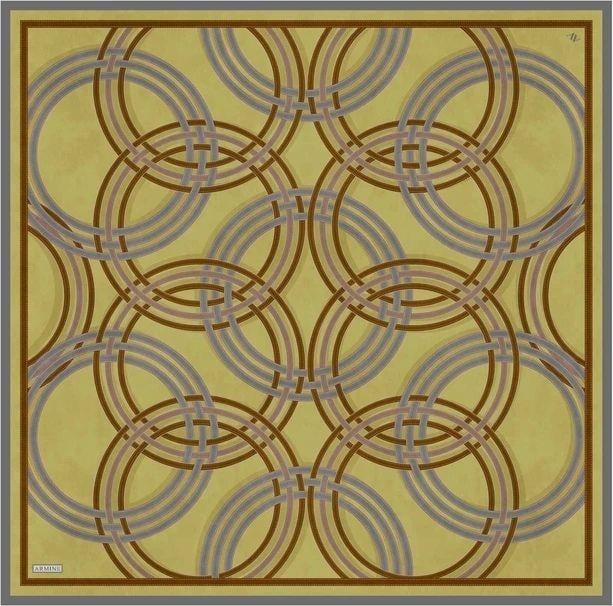 Armine Desenli Saf İpek Sura Eşarp 9333-56