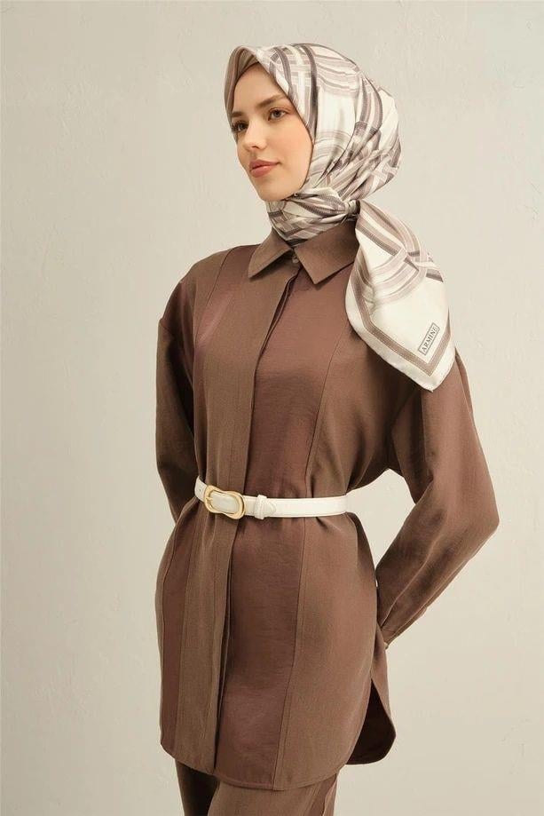Armine Desenli Saf İpek Sura Eşarp 9333-82