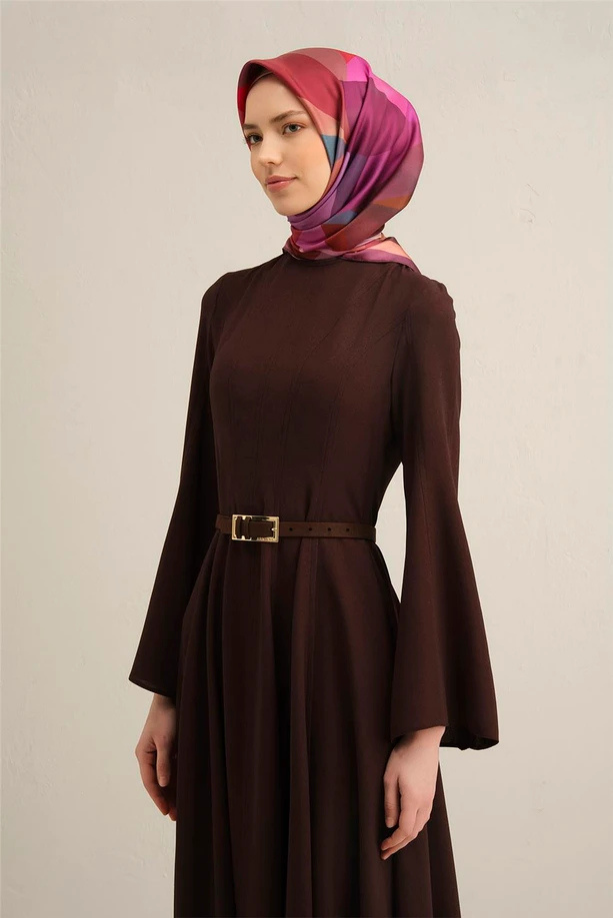 Armine Desenli Saf İpek Twill Eşarp 9331--31