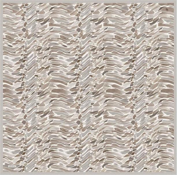 Armine Desenli Saf İpek Twill Eşarp 9335--88