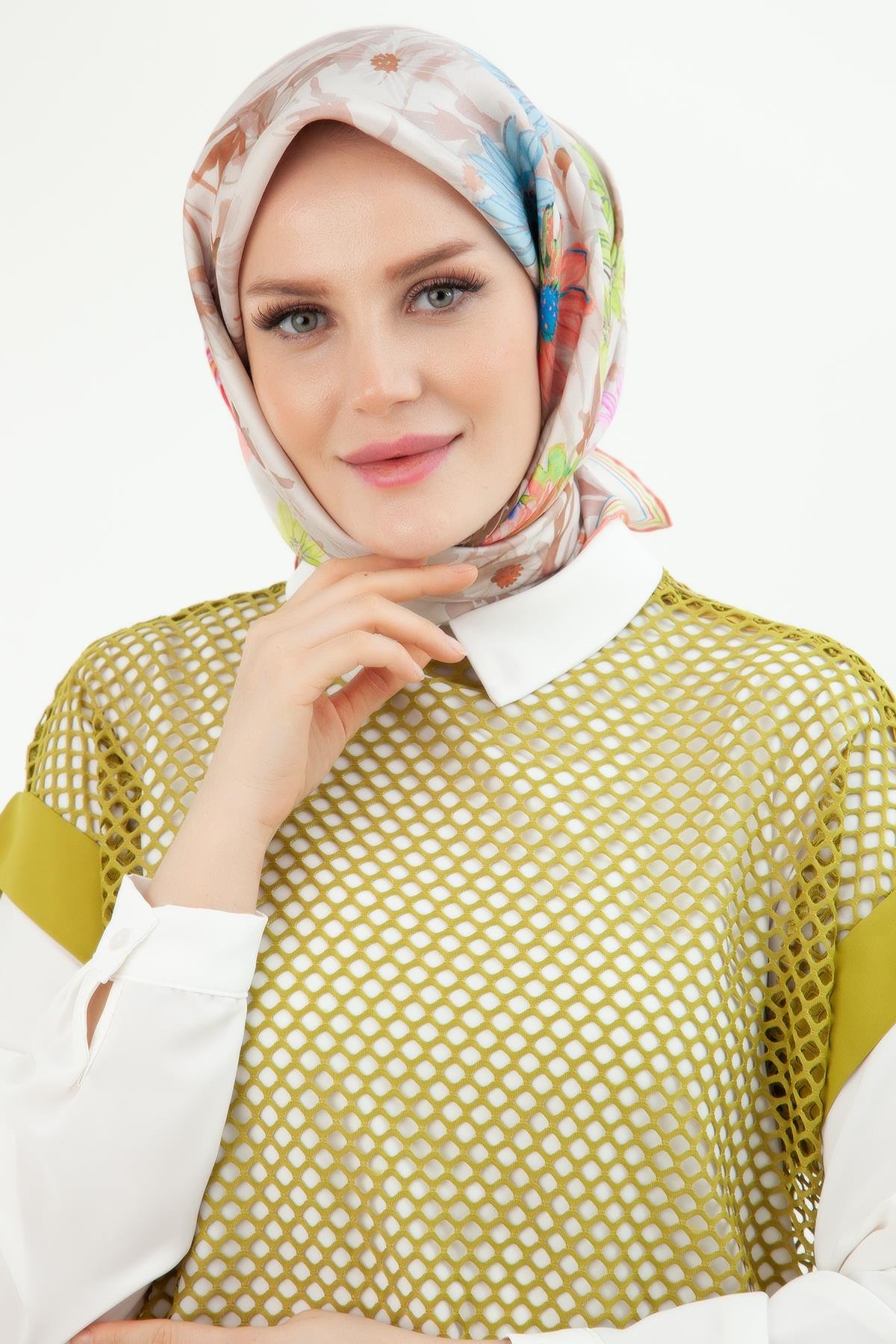 ARMİNE TREND Beli Lastikli Pantolonlu Basic Gömlekli Fileli Üçlü Takım Olive-24YT633