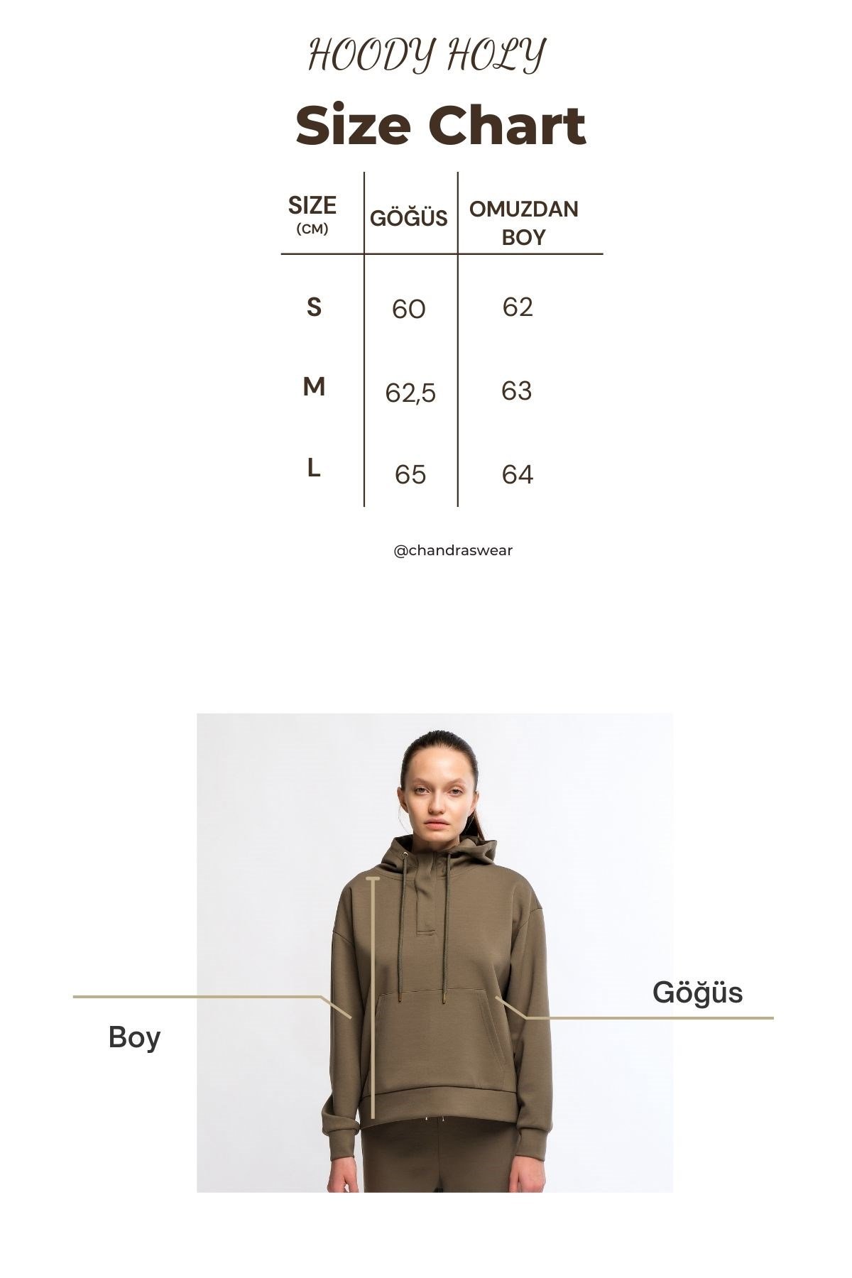 Bej Kadın Kapüşonlu Sweatshirt - Holy