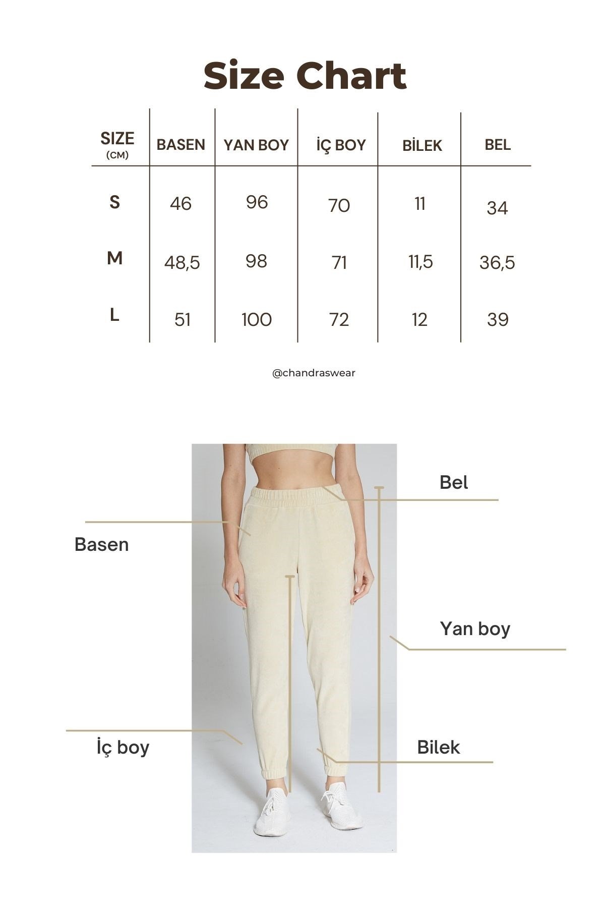 Haki Kadın Kadife Jogger Pantolon - Vale