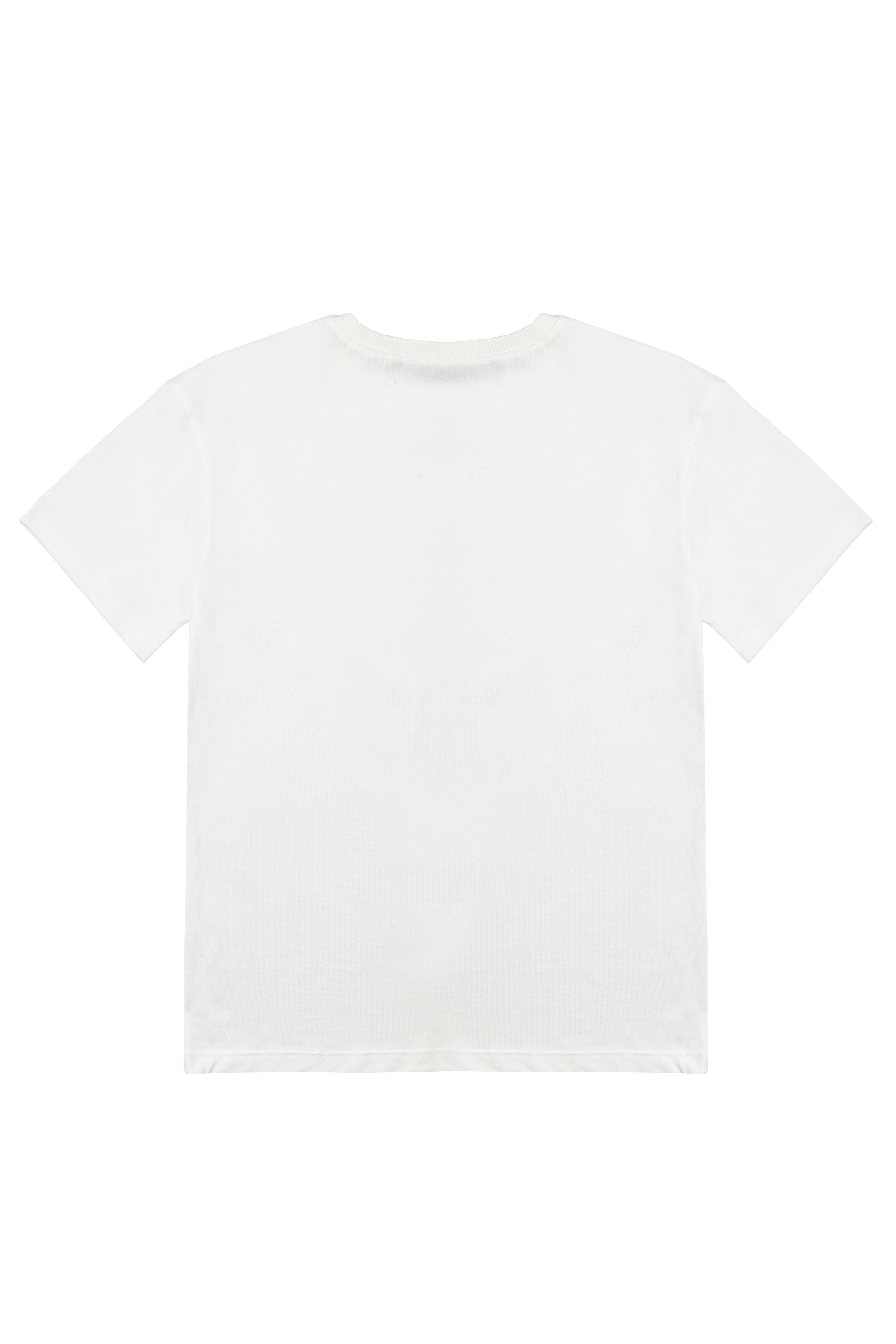 Kız Çocuk Beyaz Tshirt Baskılı- Wear