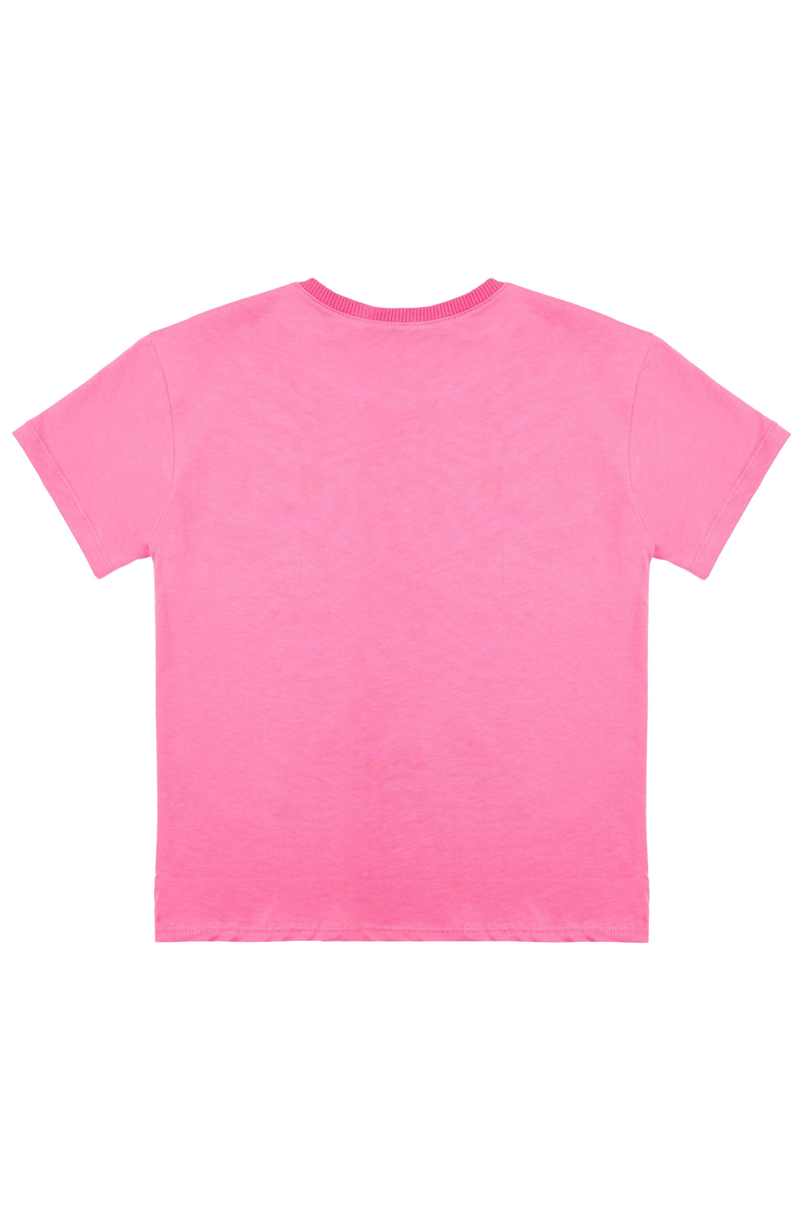 Kız Çocuk Pembe Tshirt Baskılı- Soft
