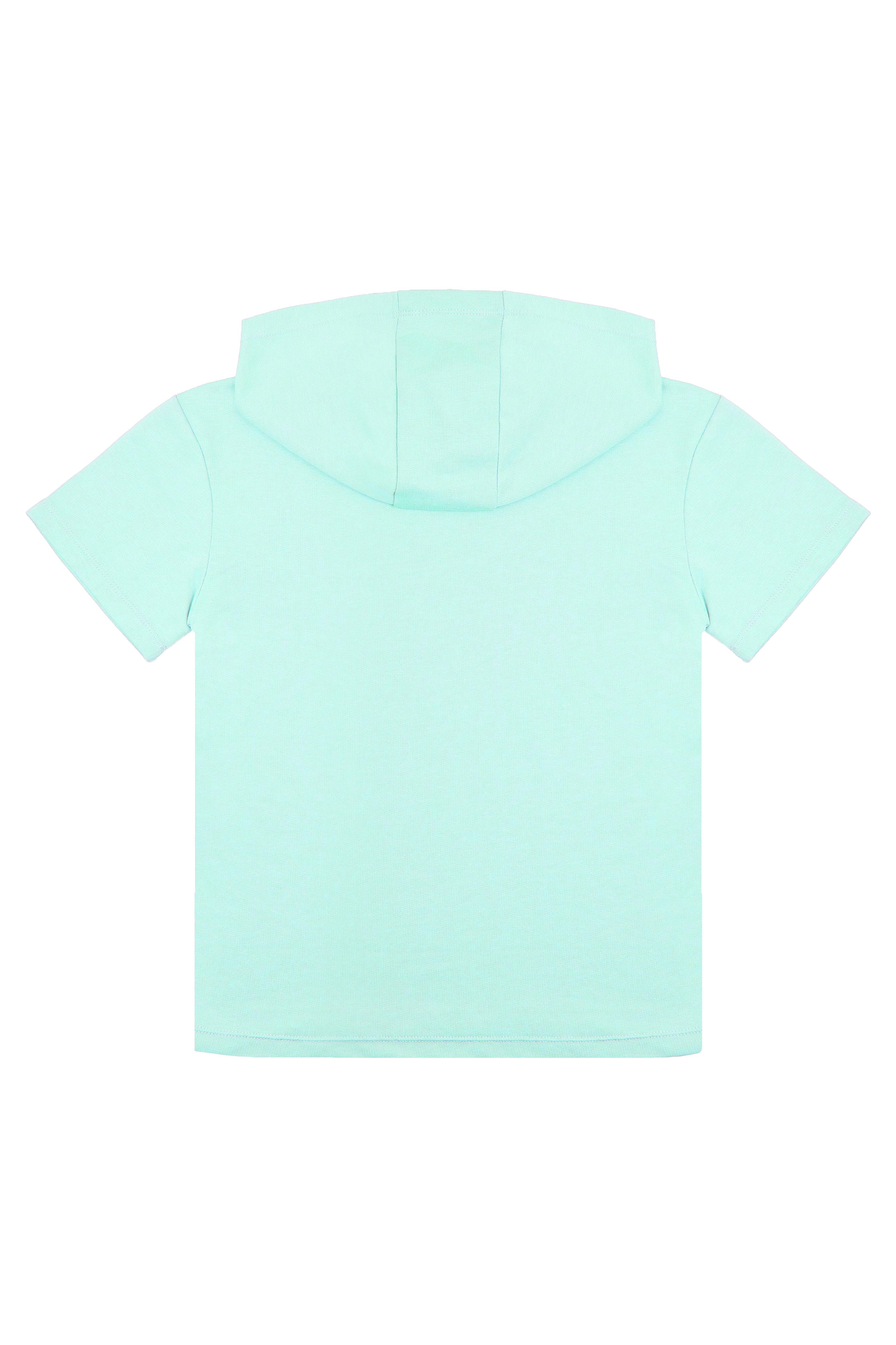 Kız Çocuk Turkuaz Şort Tshirt Takım - Lili
