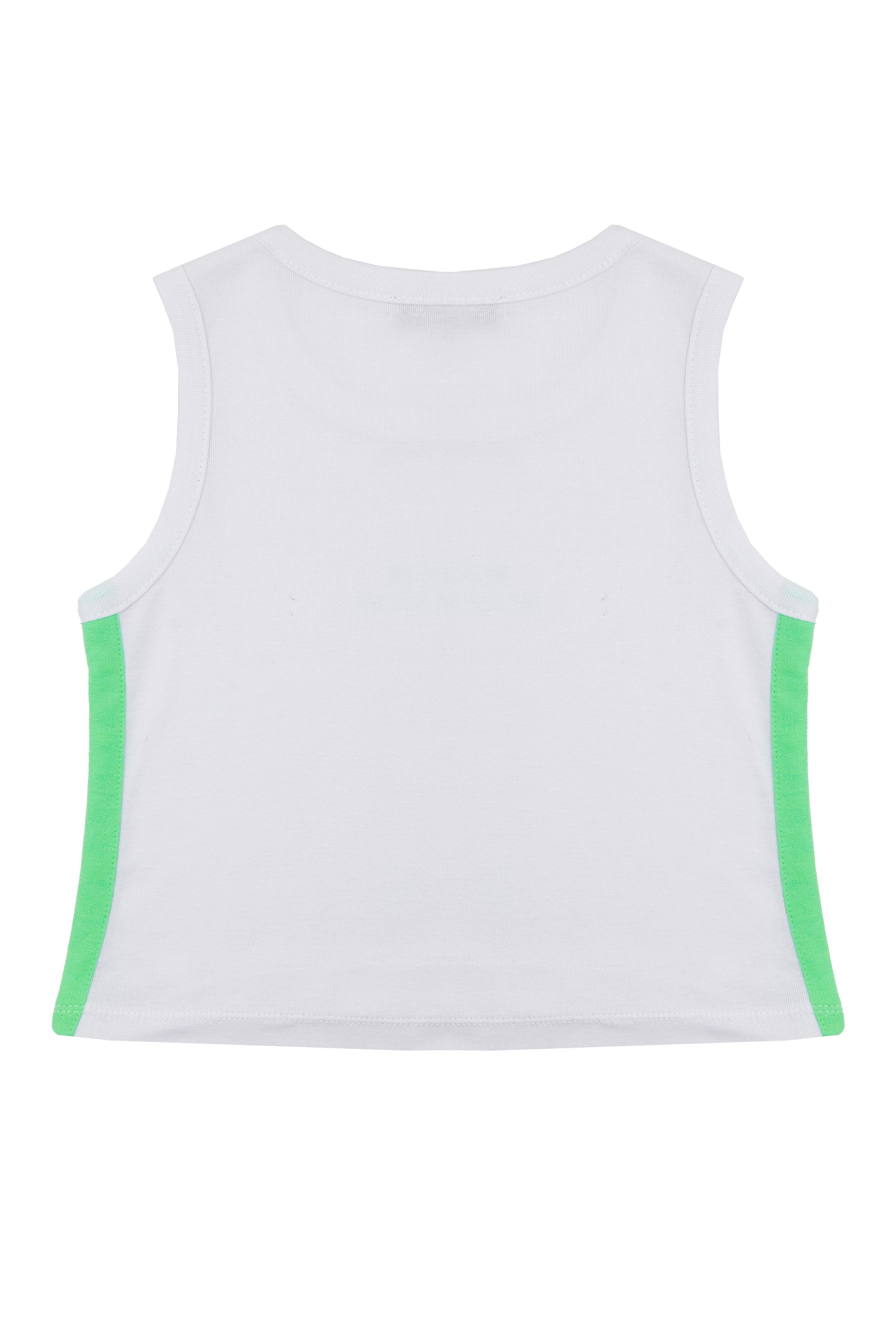 Kız Çocuk Yeşil Şort Tshirt Takım - Kolej