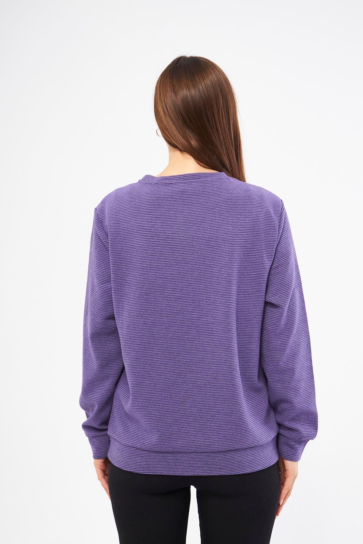 Mor Kadın Sweatshirt - Morena
