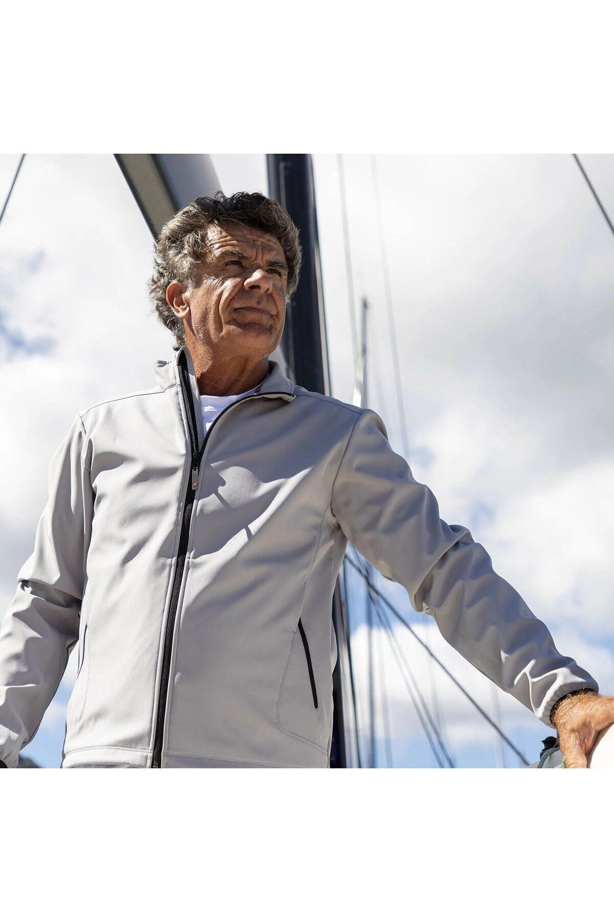 ACT SOFTSHELL JACKET Gri Erkek Mont