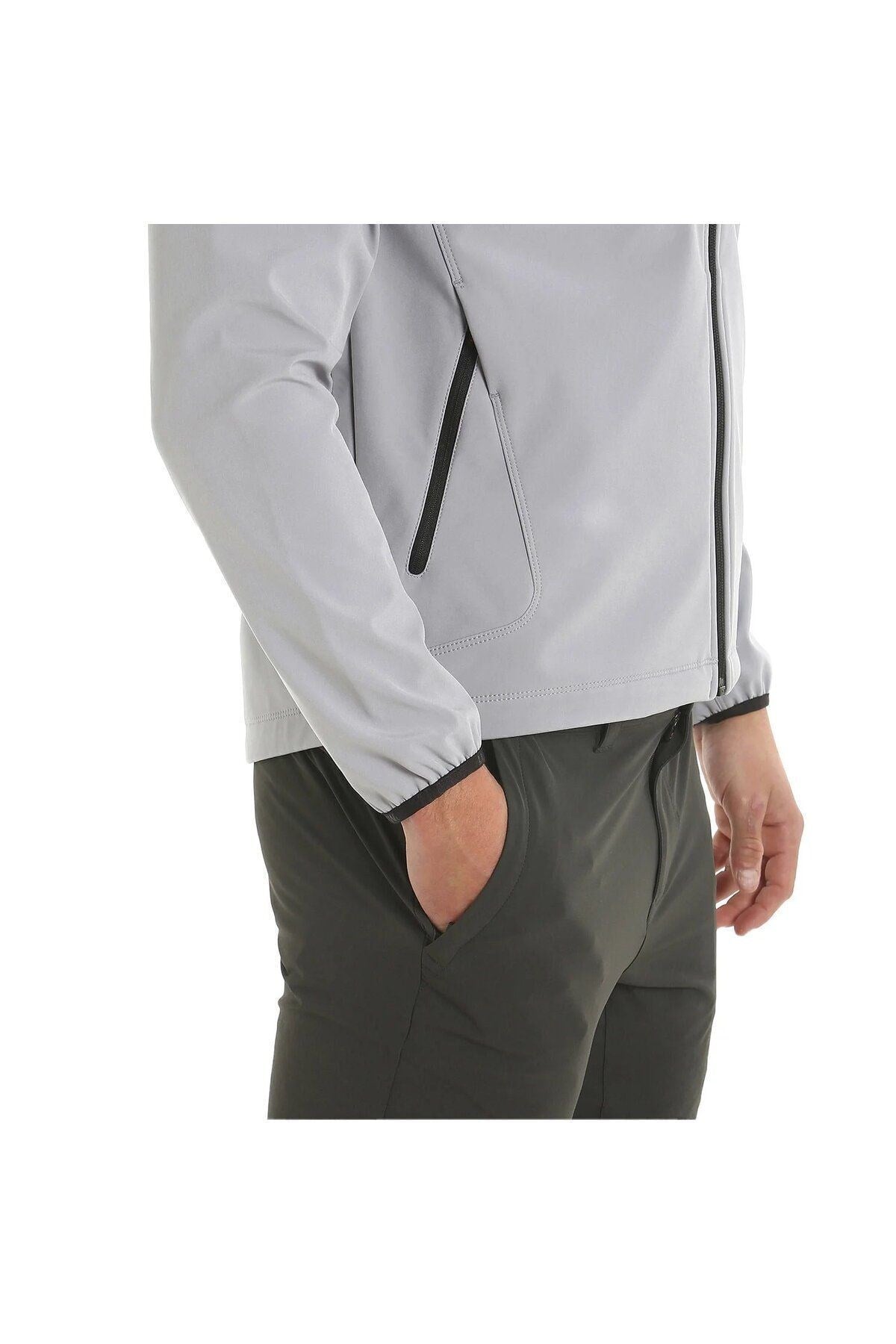ACT SOFTSHELL JACKET Gri Erkek Mont