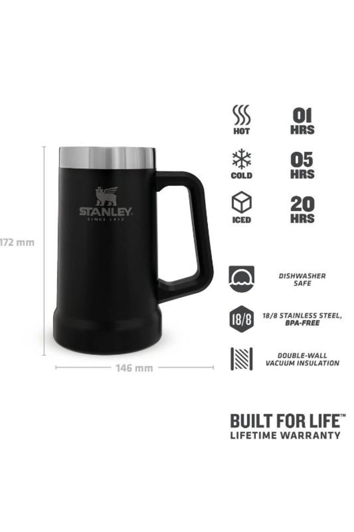Adventure Big Grip Bira Bardağı | 0.70L Siyah