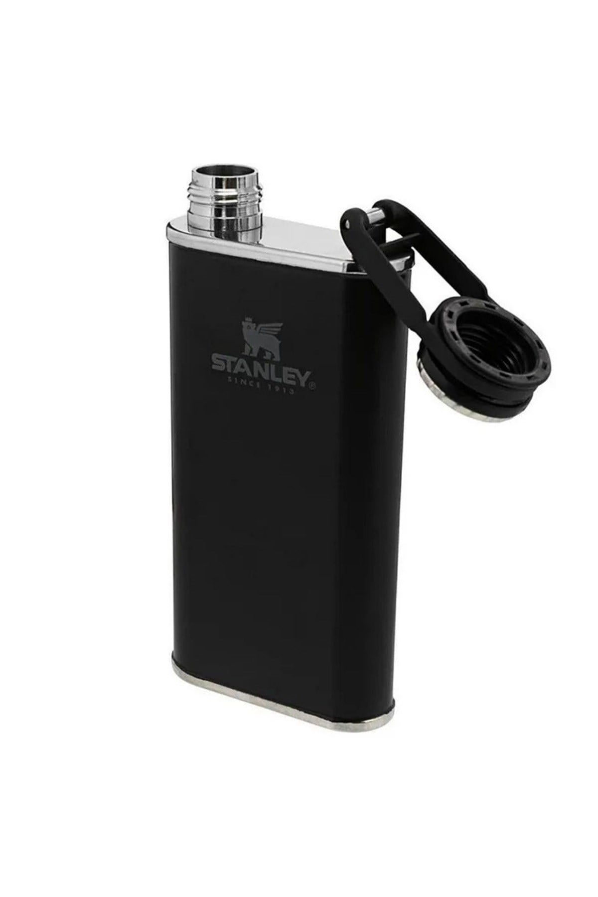Classic Easy Fill Wide Mouth Flask Cep Matarası 0.23 LT Termos Matara SİYAH