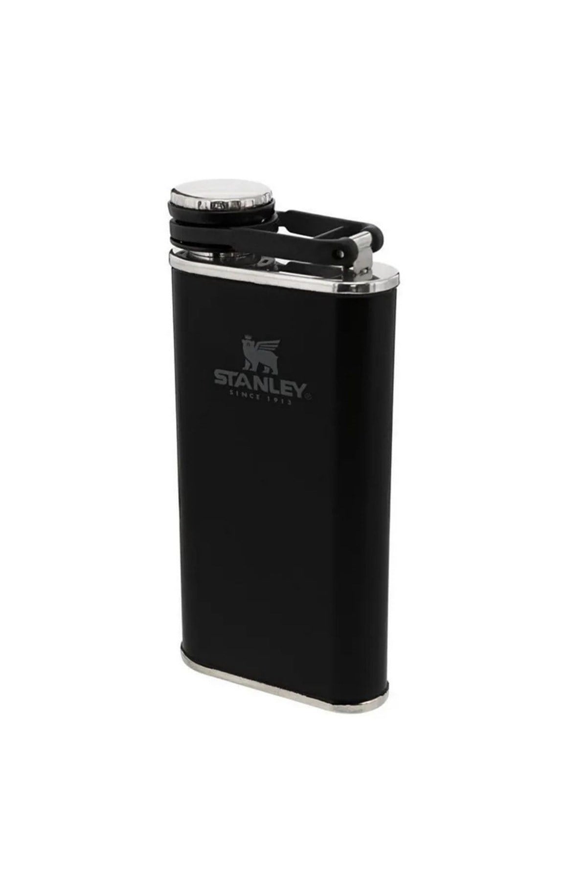Classic Easy Fill Wide Mouth Flask Cep Matarası 0.23 LT Termos Matara SİYAH