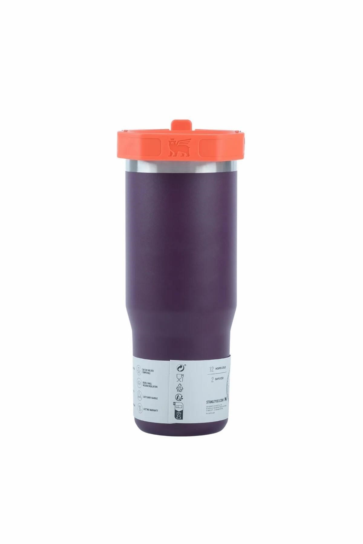 Classic IceFlow™ Flip Straw Tumbler Plum Eu Pipetli Termos | 0.89L / 30Oz Mor 10-09993-538