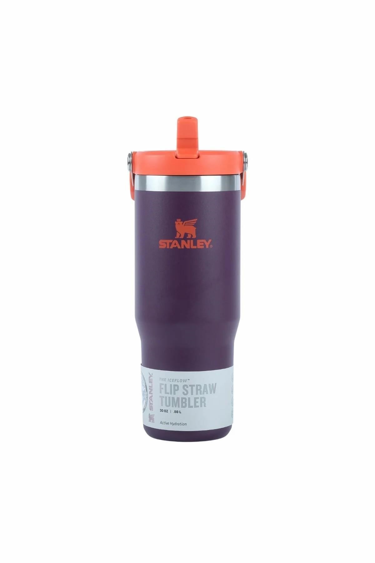 Classic IceFlow™ Flip Straw Tumbler Plum Eu Pipetli Termos | 0.89L / 30Oz Mor 10-09993-538