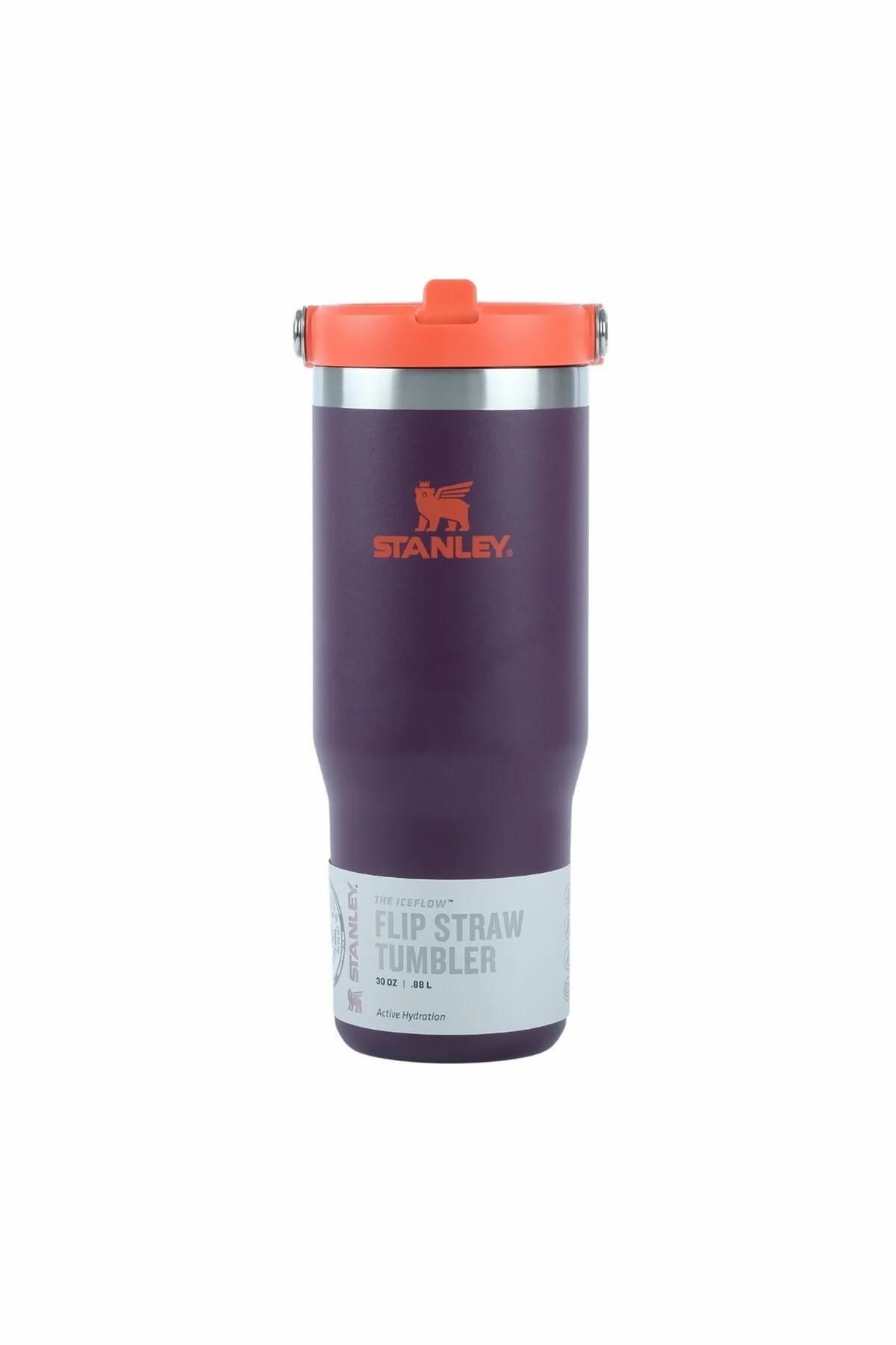 Classic IceFlow™ Flip Straw Tumbler Plum Eu Pipetli Termos | 0.89L / 30Oz Mor 10-09993-538