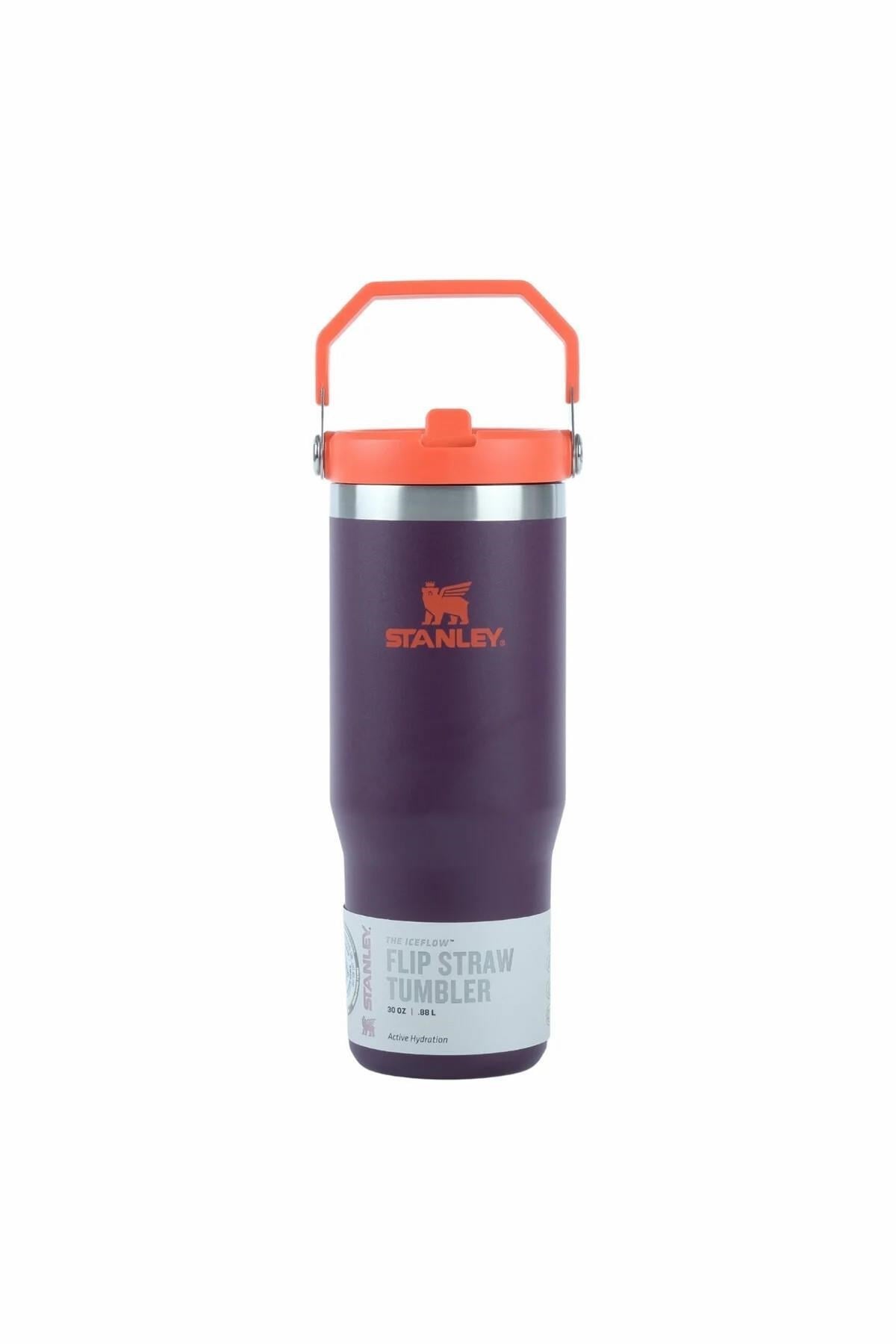 Classic IceFlow™ Flip Straw Tumbler Plum Eu Pipetli Termos | 0.89L / 30Oz Mor 10-09993-538