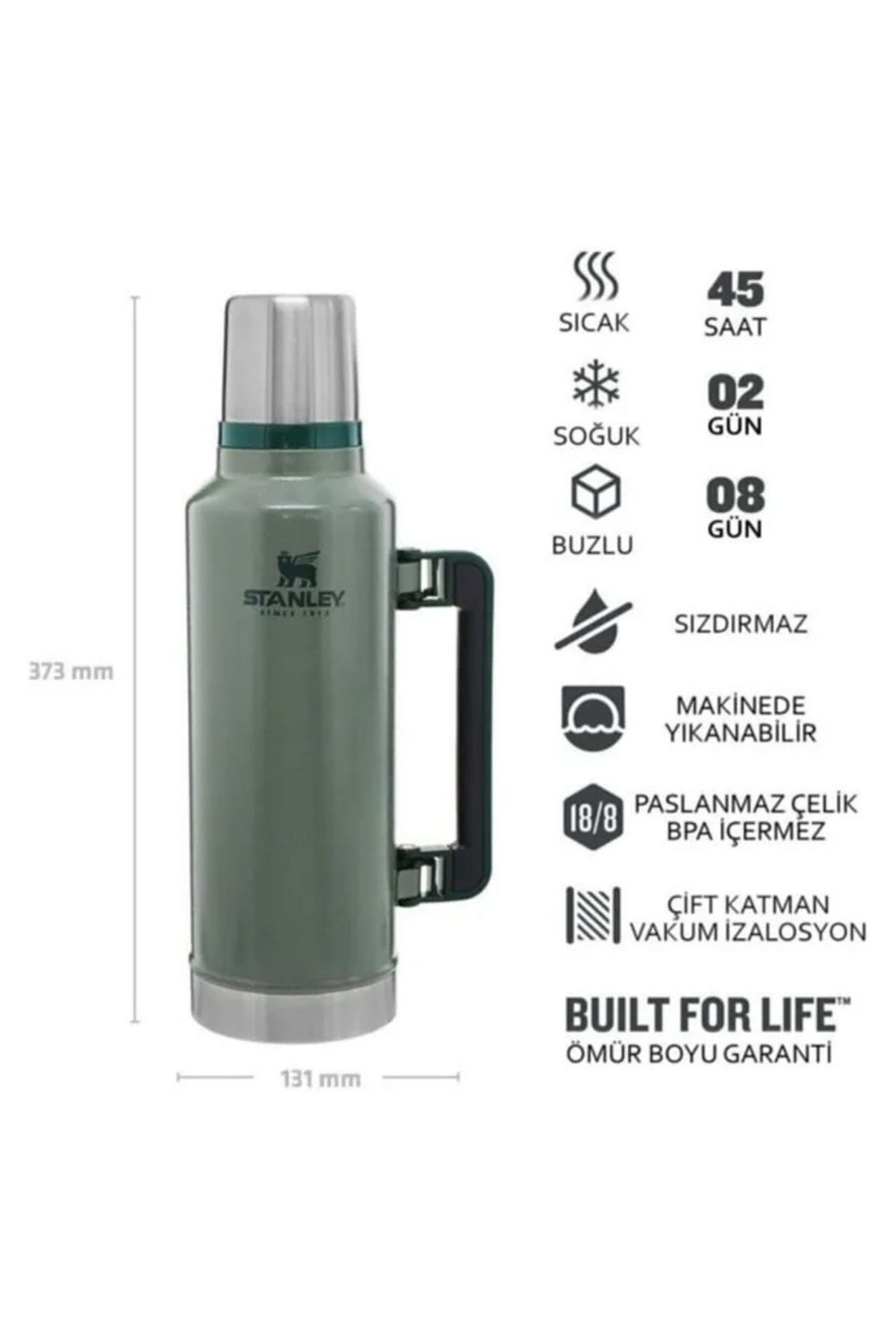 Classic Legendary Termos 1.9L Matara YEŞİL
