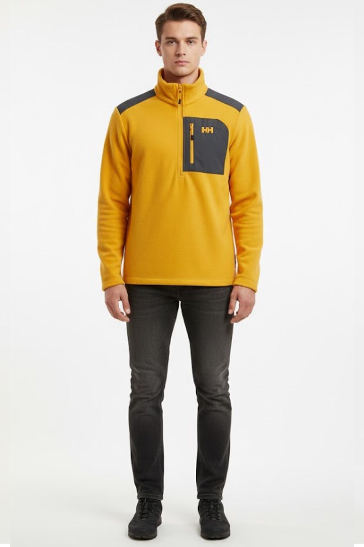 Erkek Block Polar Sweatshirt