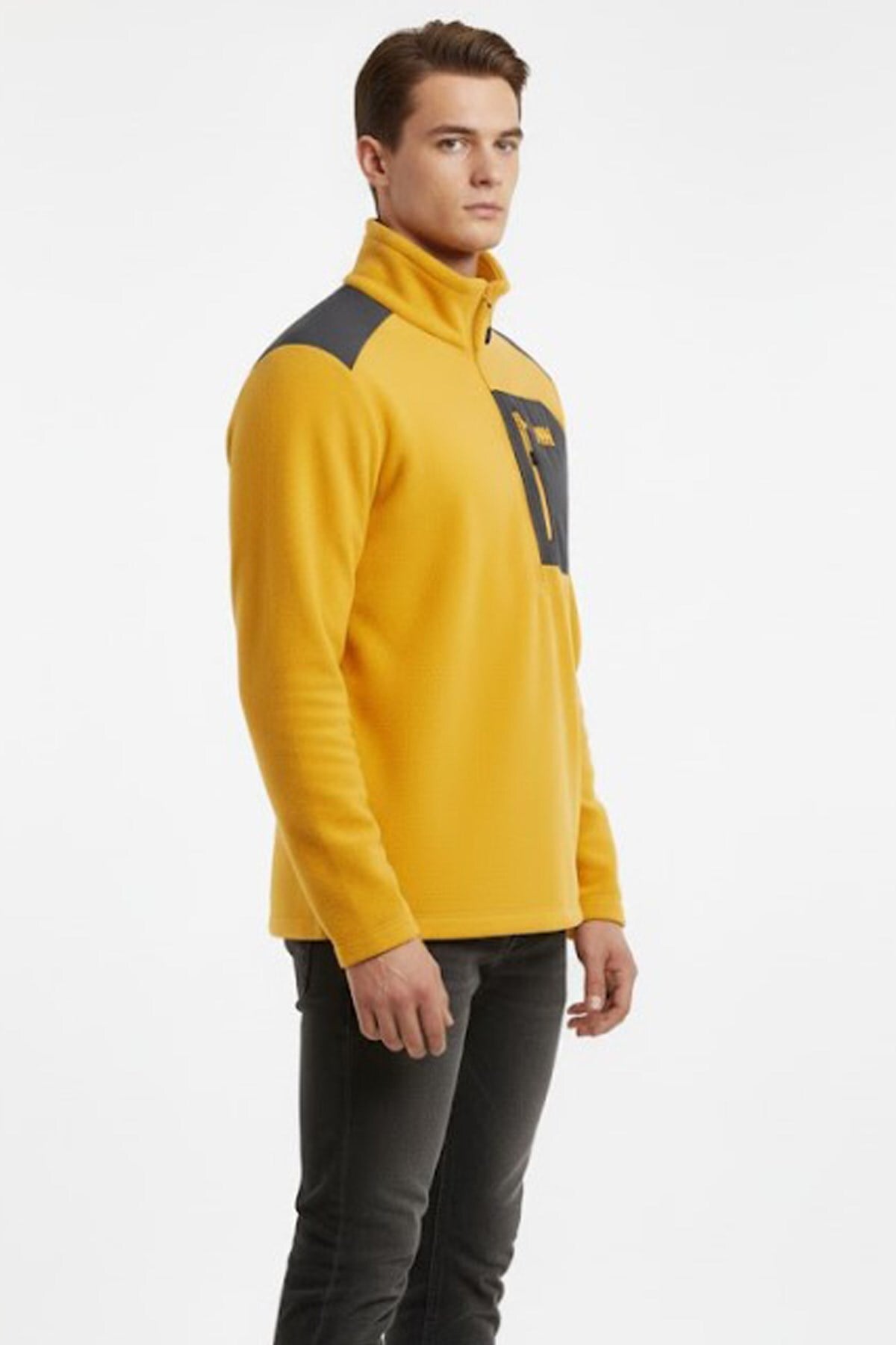 Erkek Block Polar Sweatshirt
