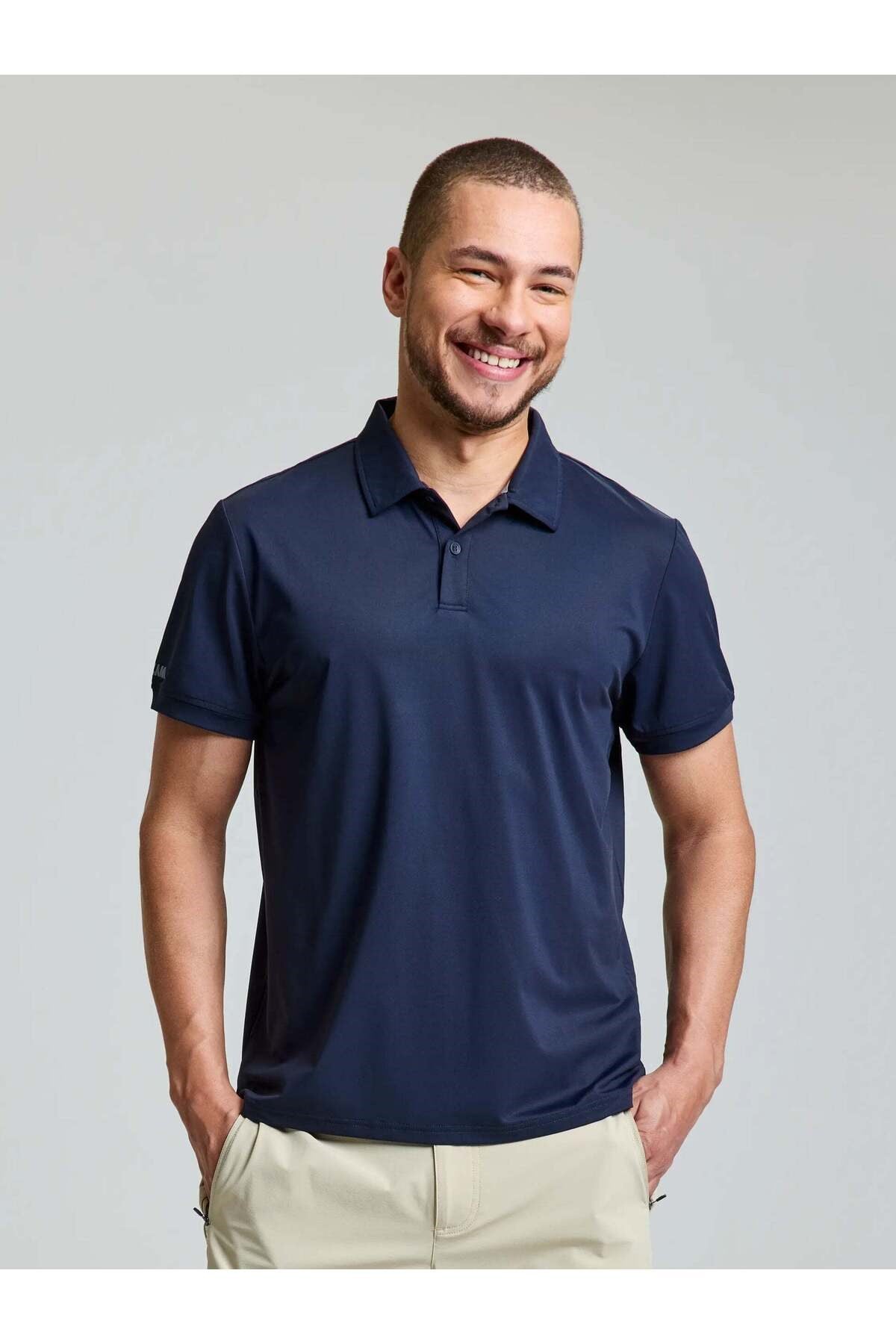 Erkek Lacivert Tech Pique Polo Ss Polo Tshirt A108006s01-w13