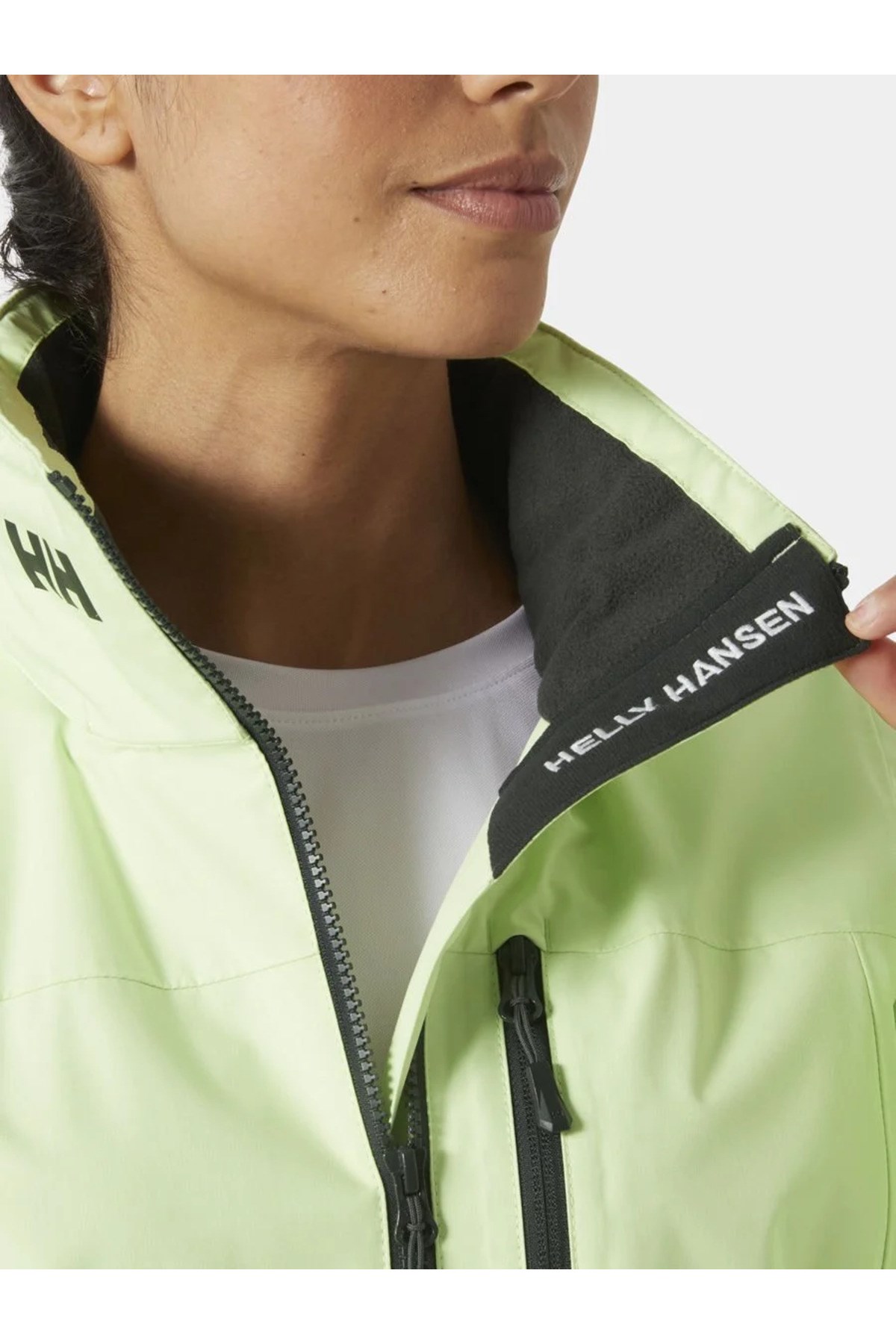 Helly Hansen W Crew Hooded Mont 2.0 Kadin Yeşil Yağmurluk Hha.34448-hha.398