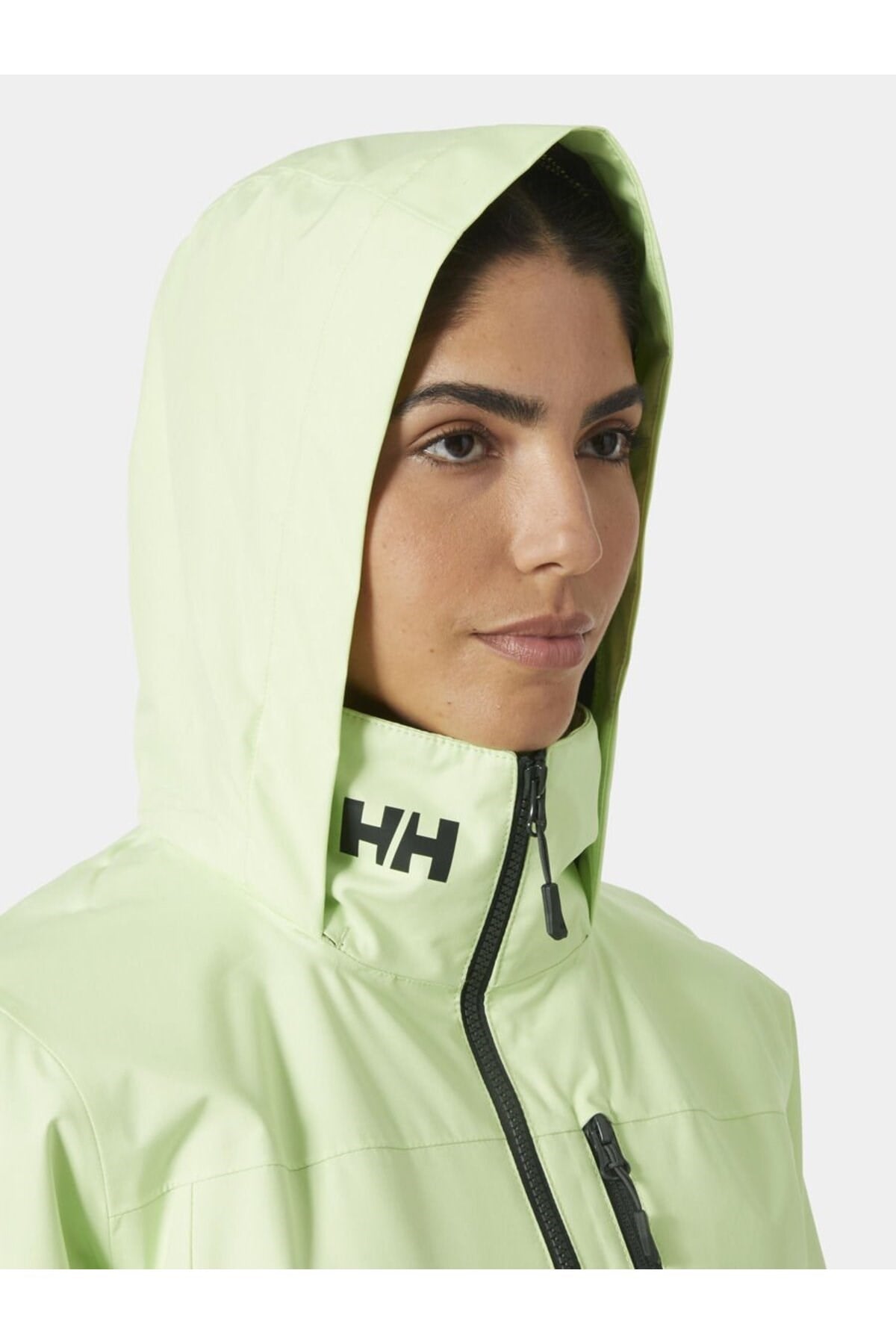 Helly Hansen W Crew Hooded Mont 2.0 Kadin Yeşil Yağmurluk Hha.34448-hha.398