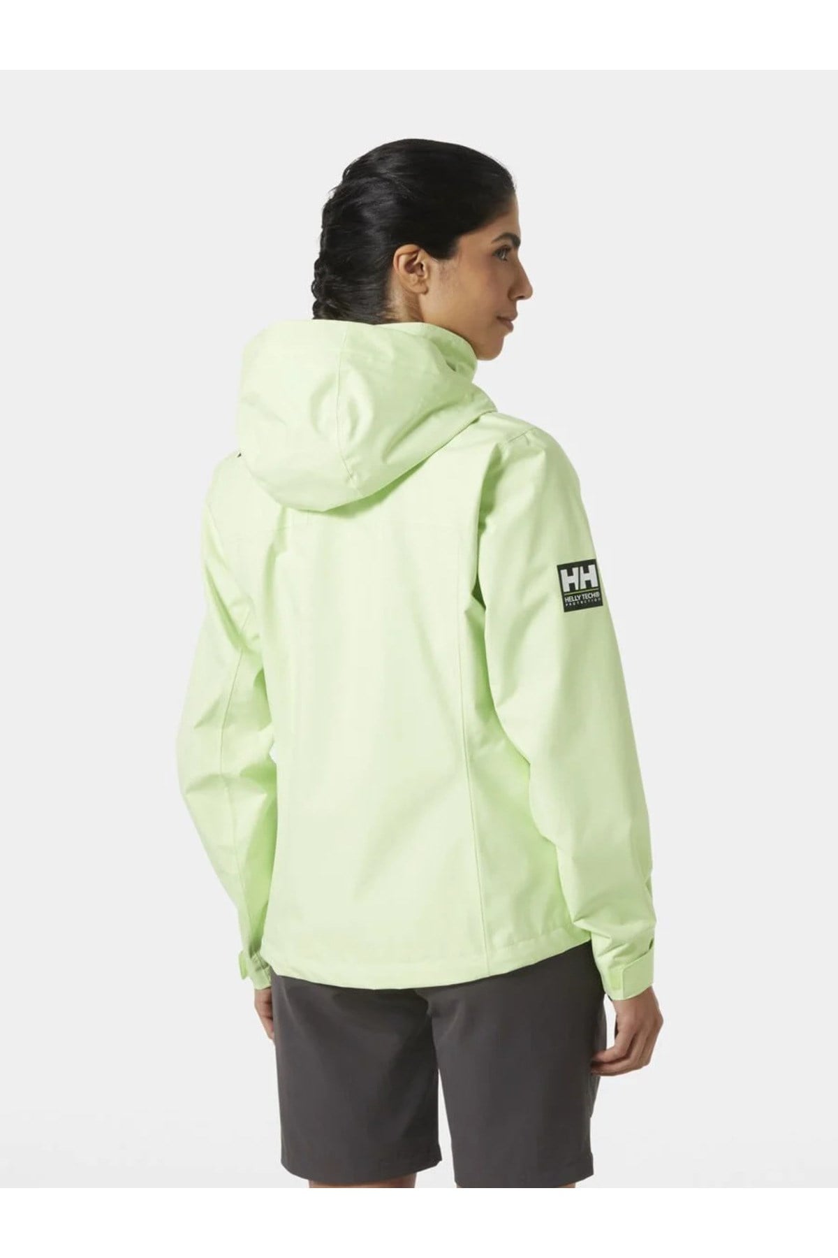 Helly Hansen W Crew Hooded Mont 2.0 Kadin Yeşil Yağmurluk Hha.34448-hha.398