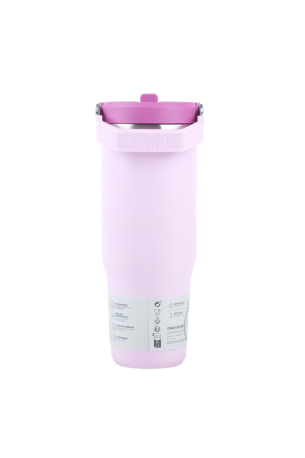 Iceflow Flip Straw Pipetli Termos Bardak 0,89 Lt Pembe