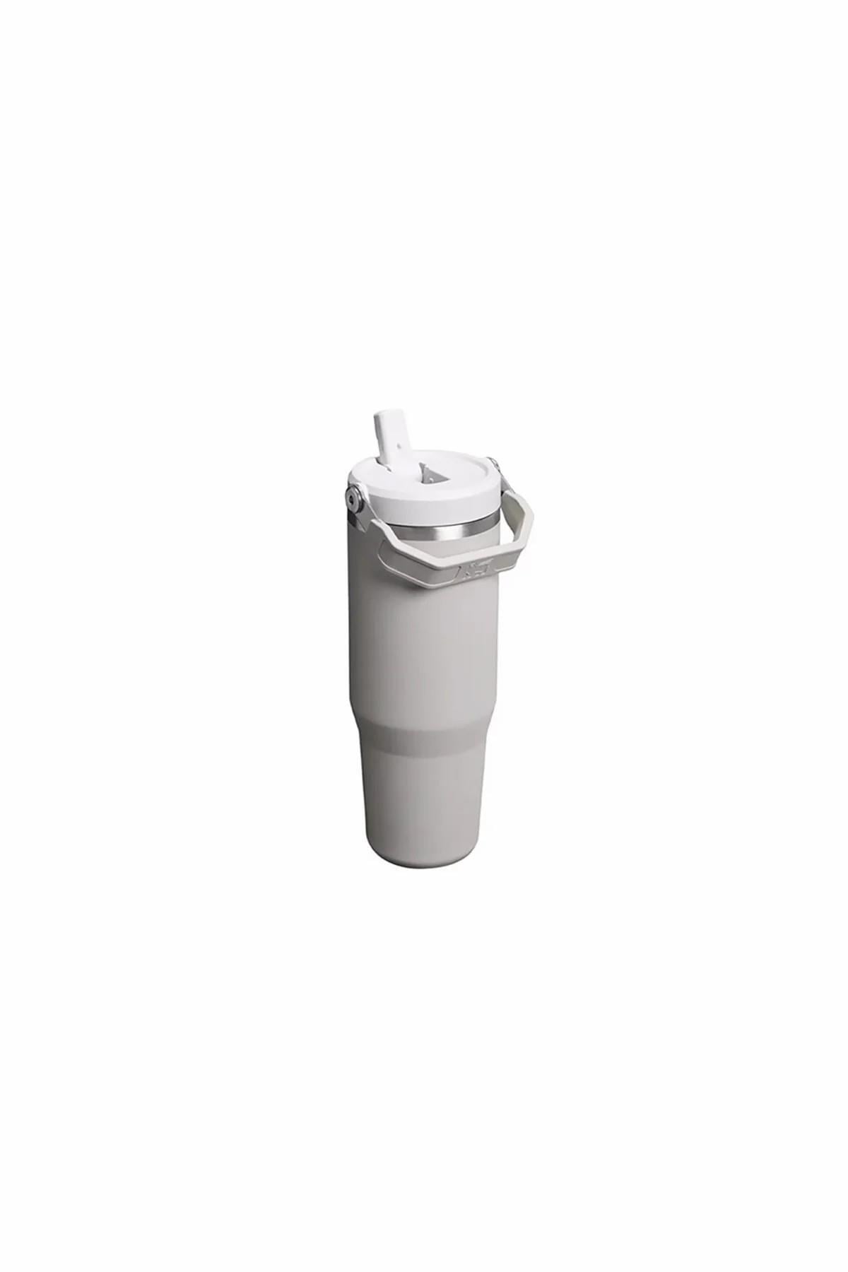 Iceflow Flip Straw Pipetli Termos Bardak 0,89 Lt Gri