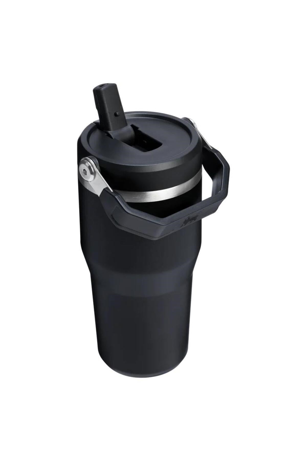 Iceflow™ Flip Straw Tumbler Pipetli Termos | 0.60 L Siyah 2.0