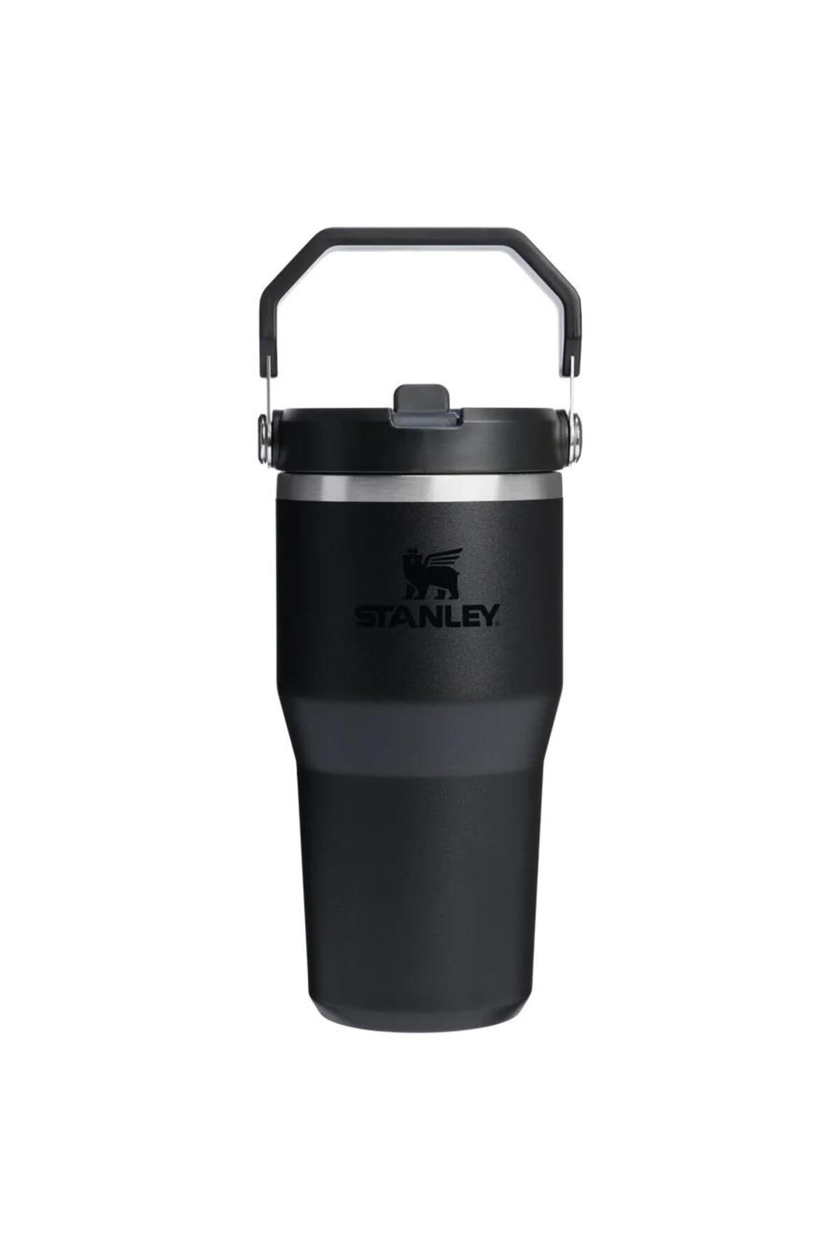 Iceflow™ Flip Straw Tumbler Pipetli Termos | 0.60 L Siyah 2.0