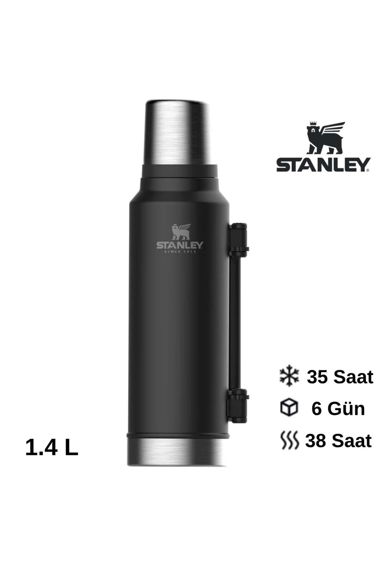 Legendary Classic Termos 1,4L Matte Black Matara SİYAH