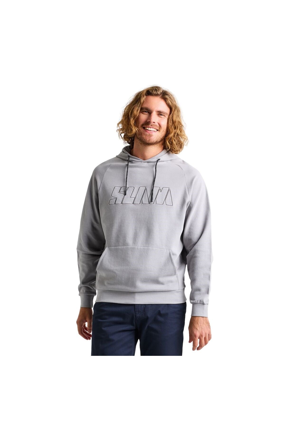 Logo Hoodie Erkek Gri Sweatshirt ERKEK SWEATSHIRT A106009S00