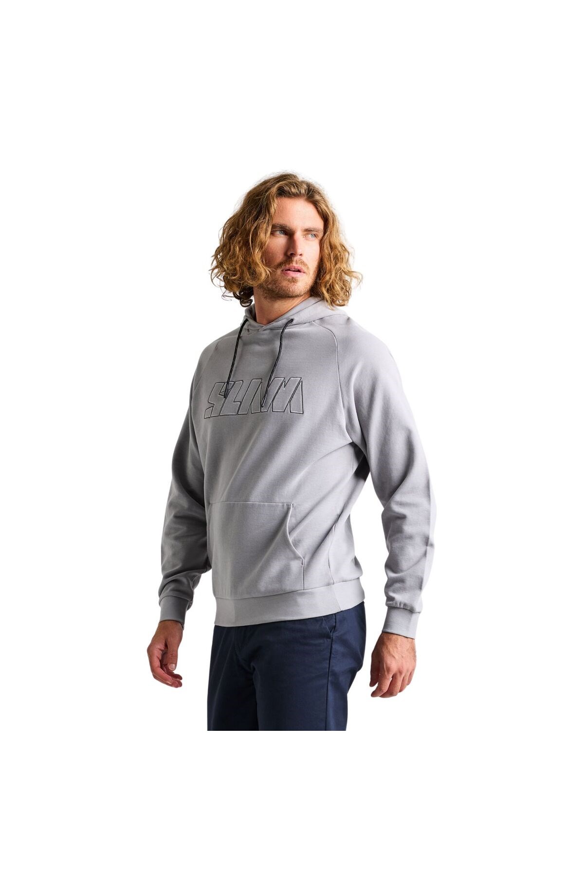Logo Hoodie Erkek Gri Sweatshirt ERKEK SWEATSHIRT A106009S00