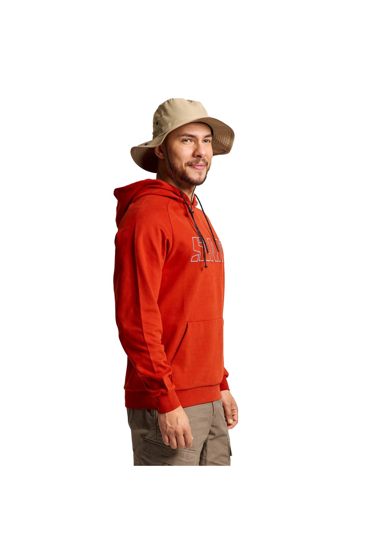 Logo Hoodie Erkek Kırmızı Sweatshirt ERKEK SWEATSHIRT A106009S00