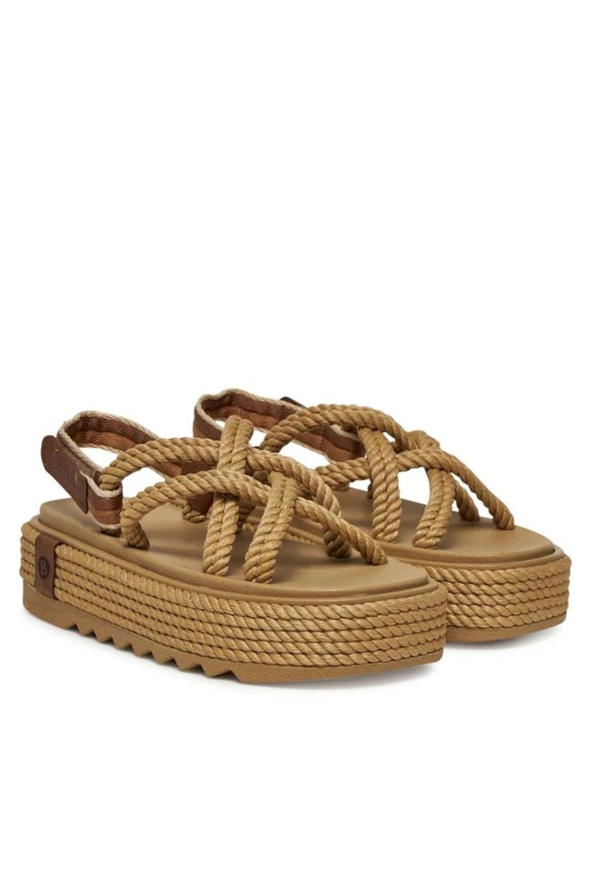 Nomadic 2025 Yeni Sezon Bodrum Chunky Platform Halat Sandalet