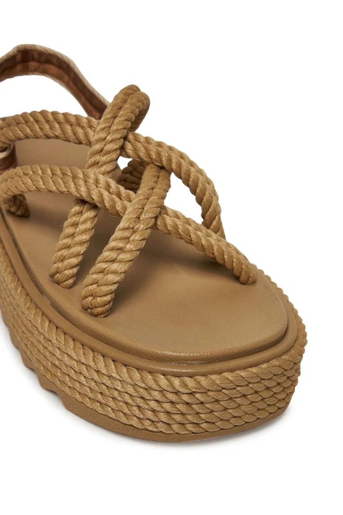 Nomadic 2025 Yeni Sezon Bodrum Chunky Platform Halat Sandalet