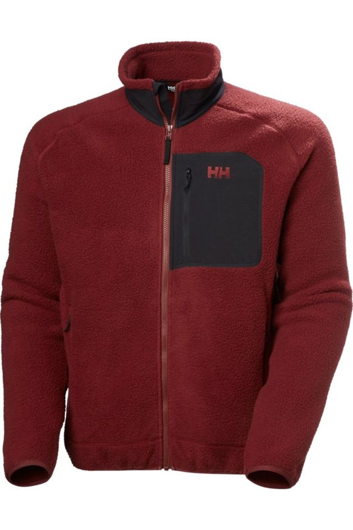 Panorama Pile Block Jacket Erkek Kırmızı Polar HHA.49460.HHA.180